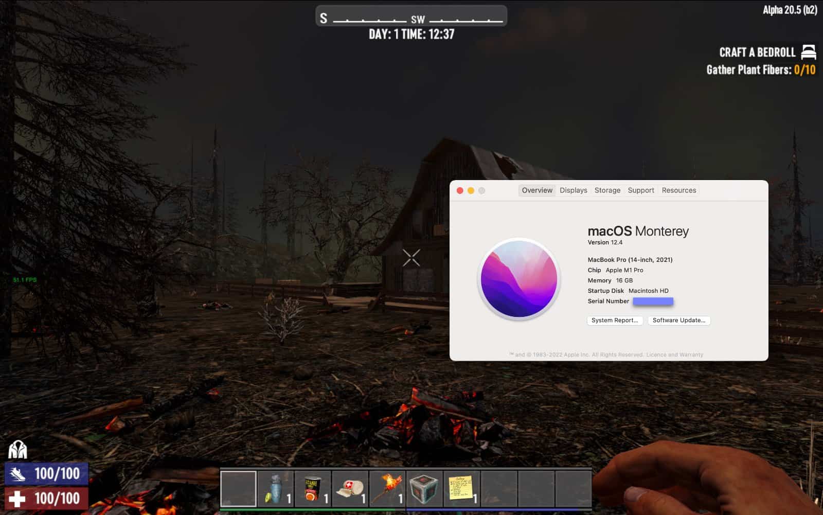 7 Days to Die running on M1 Mac