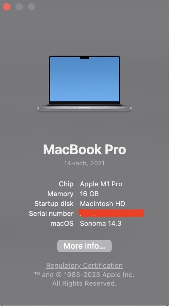 About This Mac