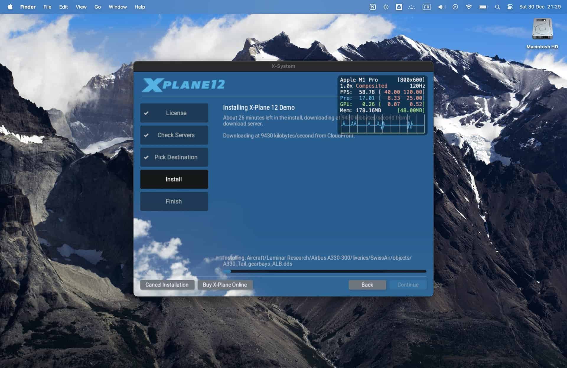 X Plane 12 Mac demo