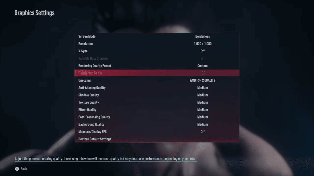 Tekken 8 Graphics Settings on Mac